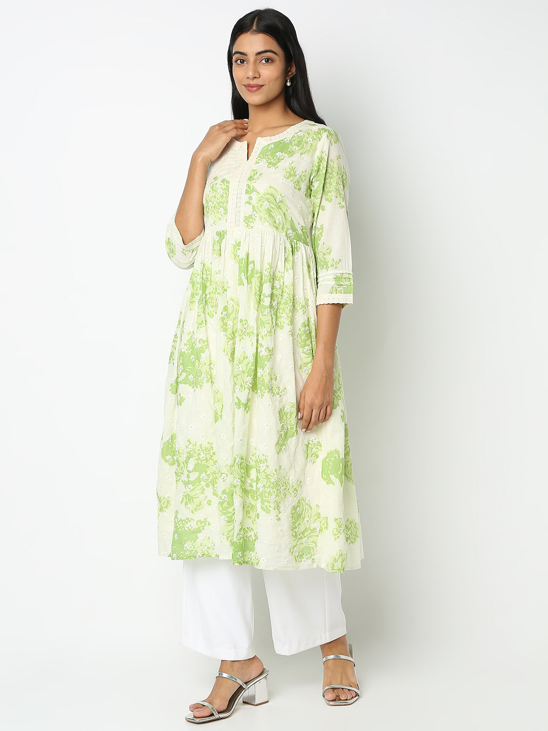 Flare Fit Printed Kurta