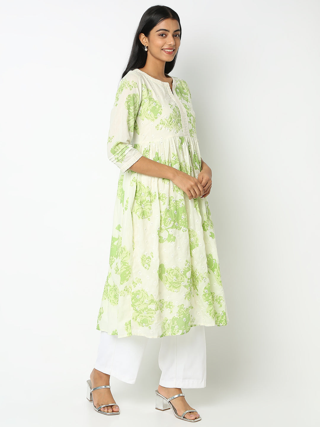 Flare Fit Printed Kurta