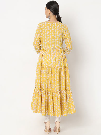 Flare Fit Embellished Kurta