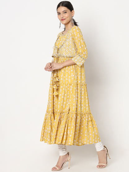 Flare Fit Embellished Kurta