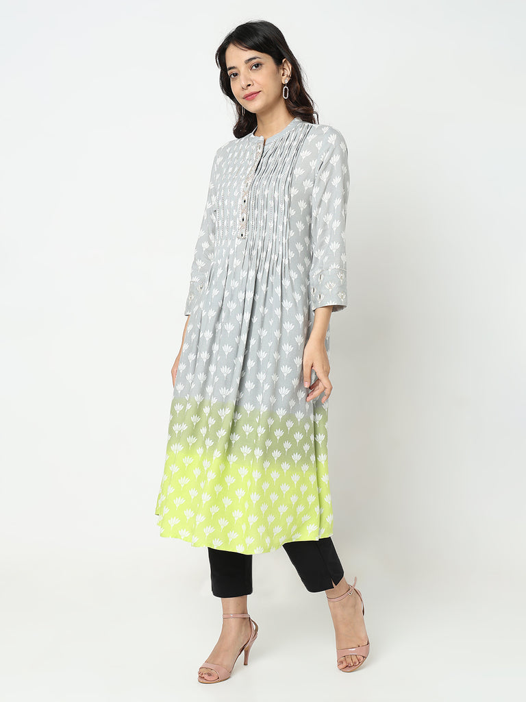 Flare Fit Printed Kurta