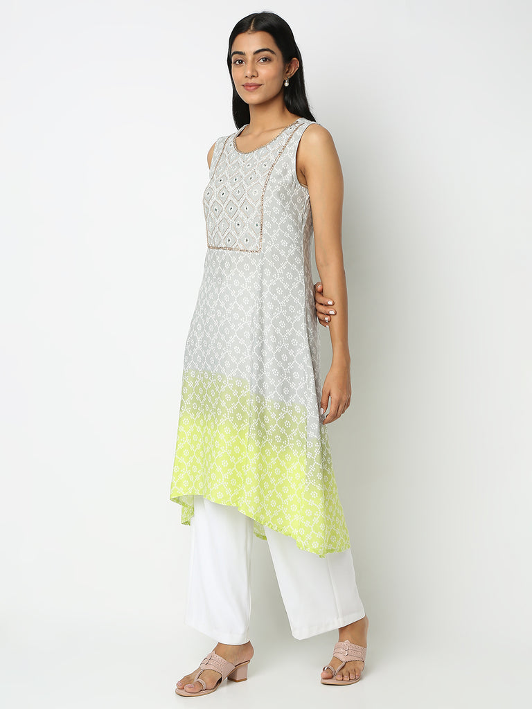 Regular Fit Embellished Kurta