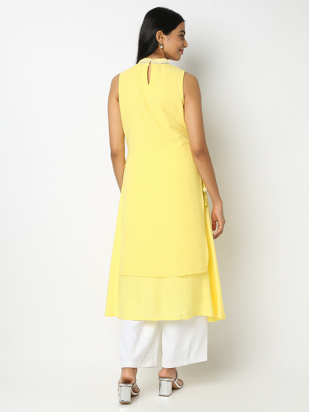 Flare Fit Embroidered Kurta
