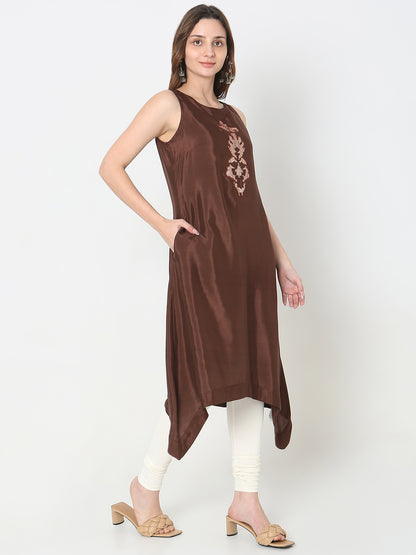 Straight Fit Embellished Kurta