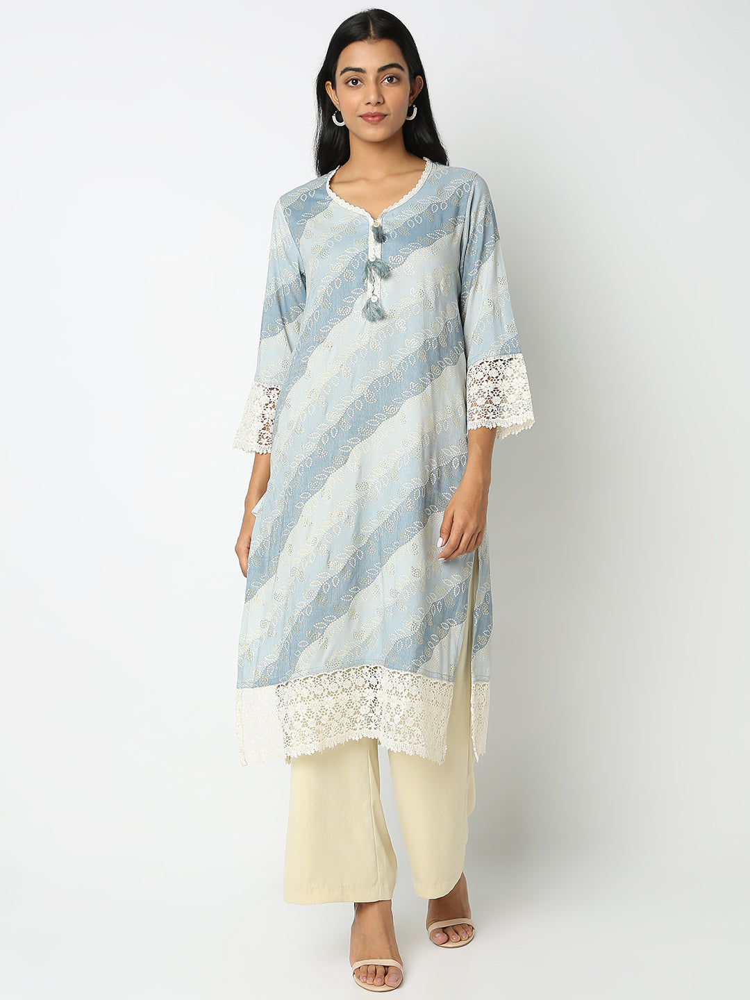 Straight Fit Printed Kurta