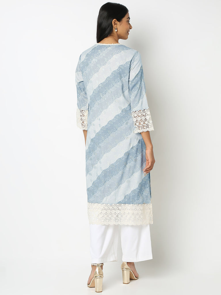 Straight Fit Printed Kurta