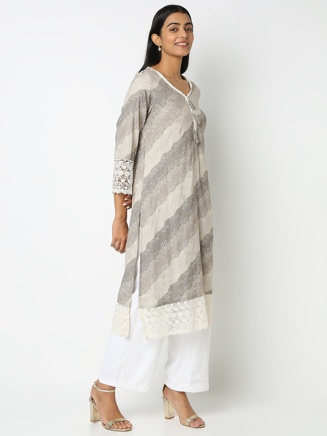 Straight Fit Printed Kurta