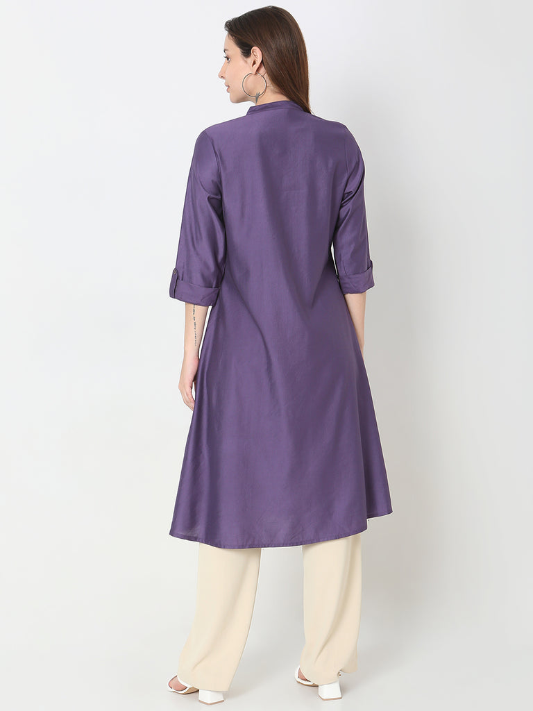 Flare Fit Embellished Kurta