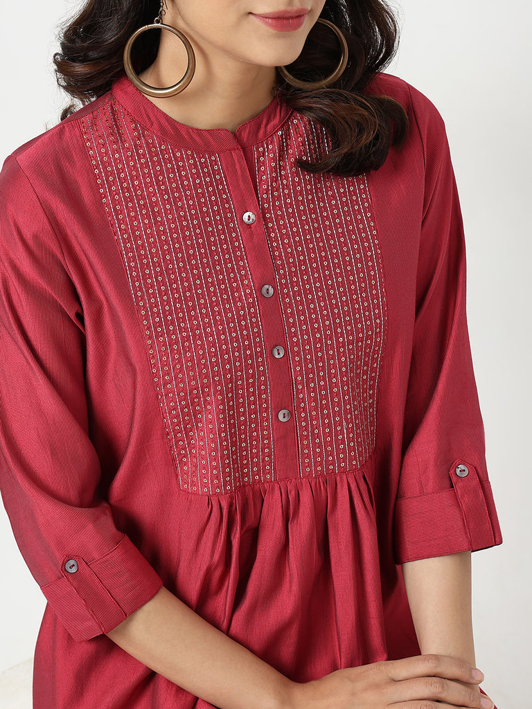 Regular Fit Embellished Kurta