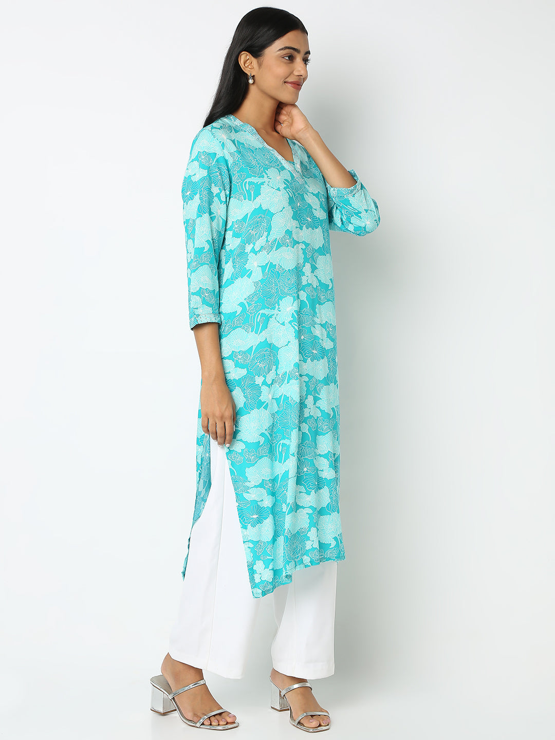 Flare Fit Printed Kurta