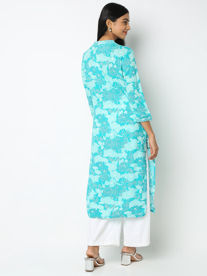 Flare Fit Printed Kurta