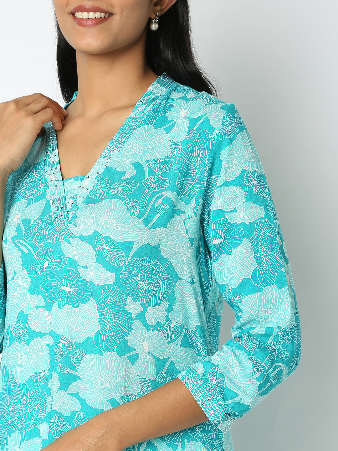 Flare Fit Printed Kurta