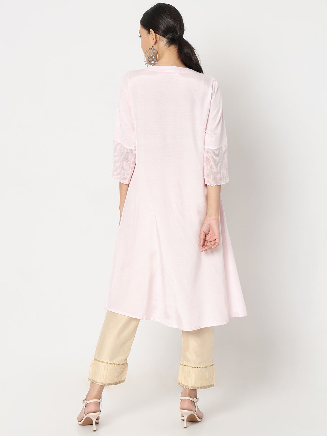 Flare Fit Embellished Kurta