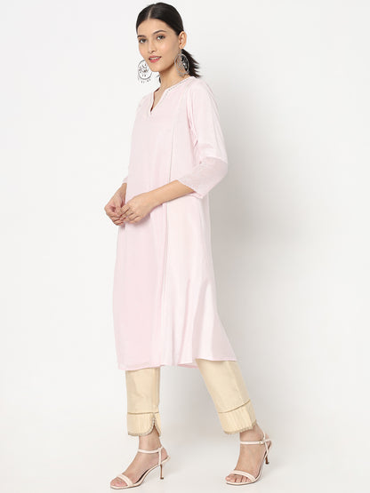 Flare Fit Embellished Kurta