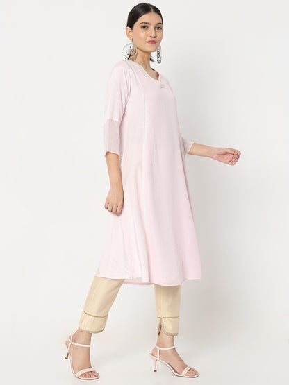 Flare Fit Embellished Kurta