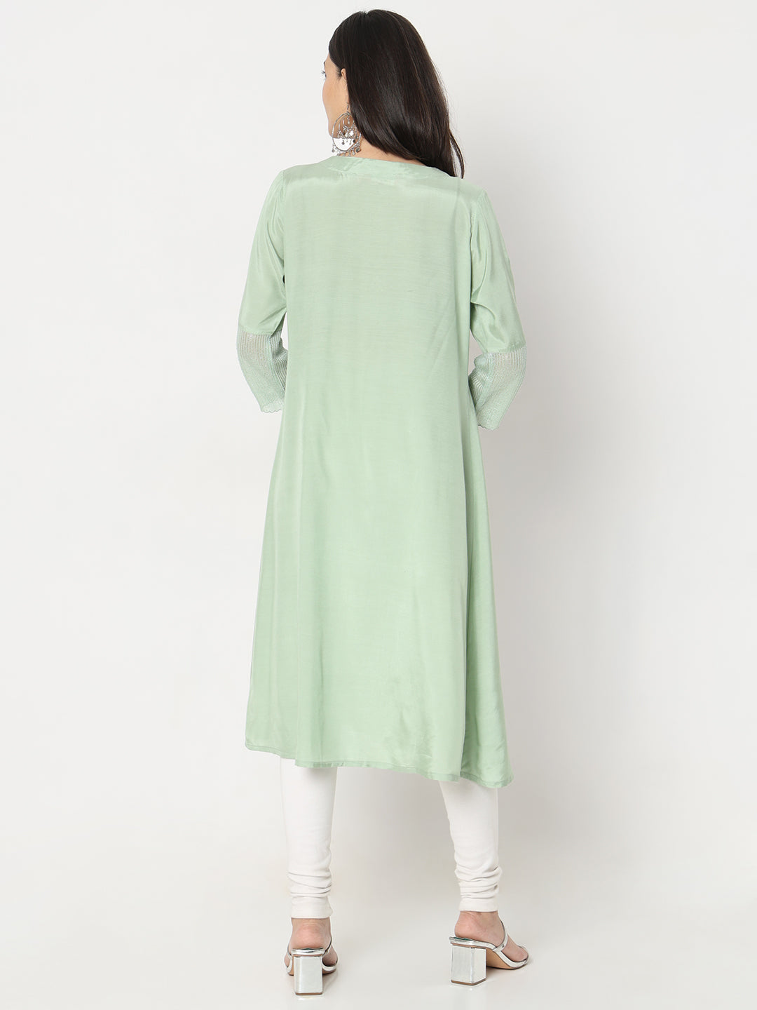 Flare Fit Embellished Kurta