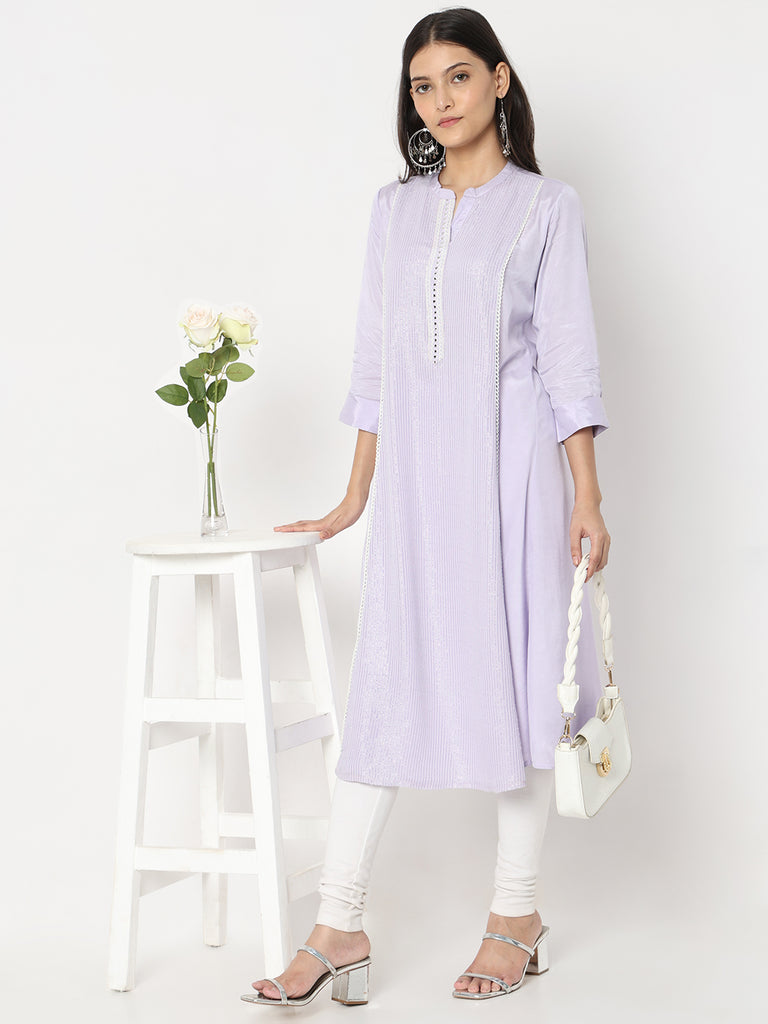 Flare Fit Embellished Kurta