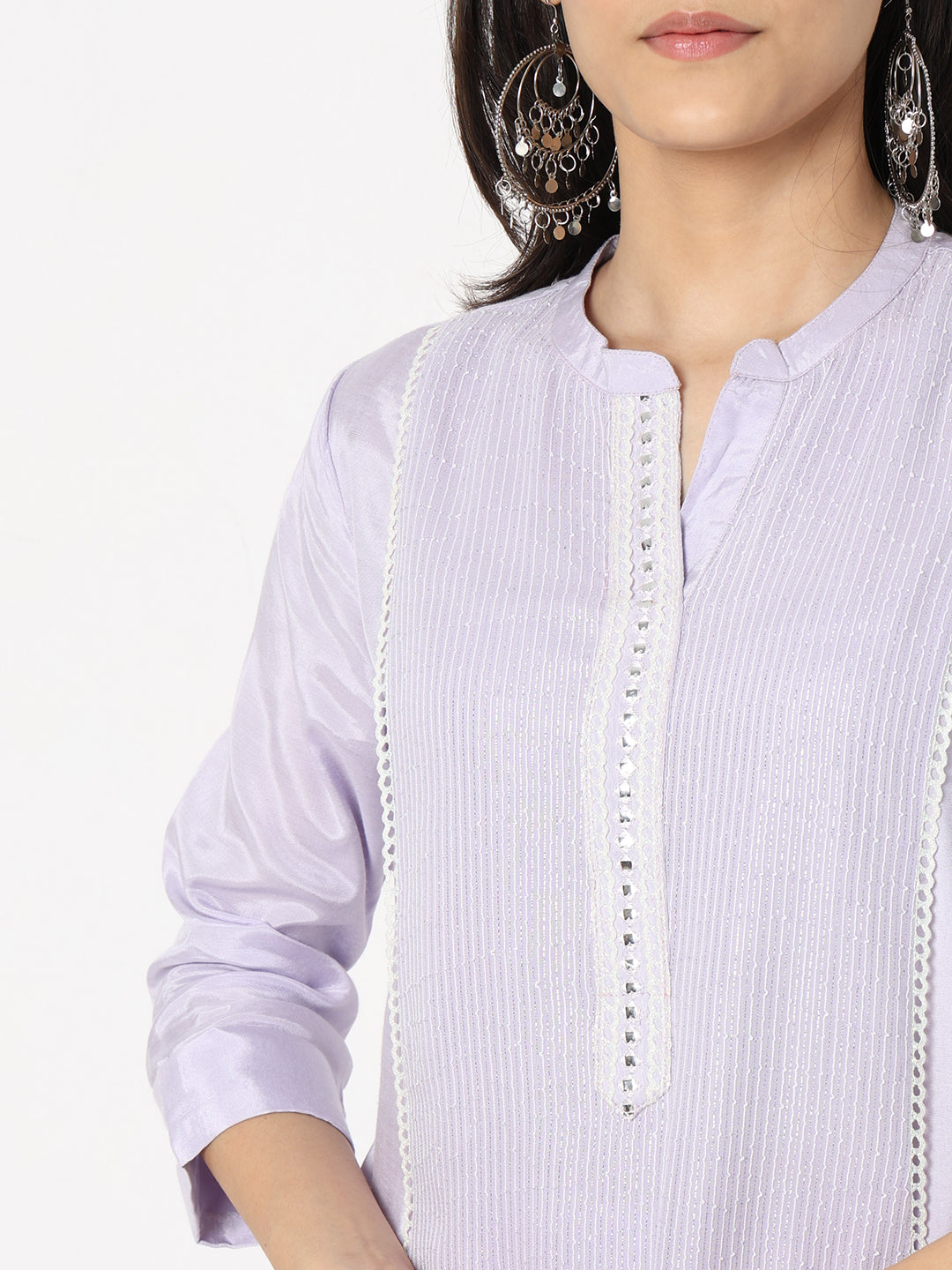 Flare Fit Embellished Kurta