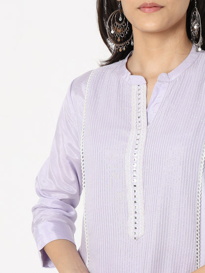 Flare Fit Embellished Kurta