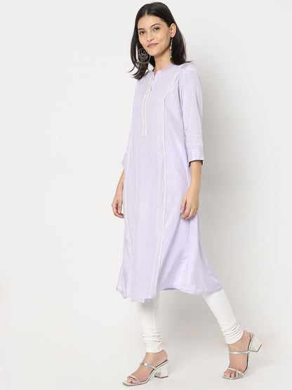 Flare Fit Embellished Kurta