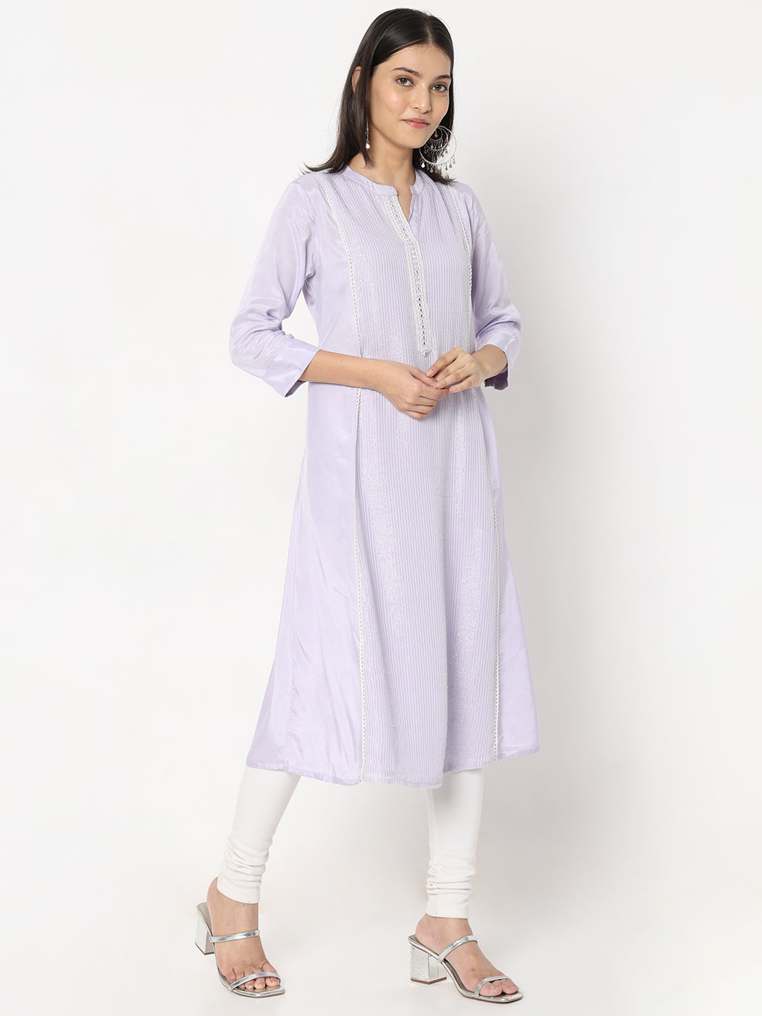 Flare Fit Embellished Kurta