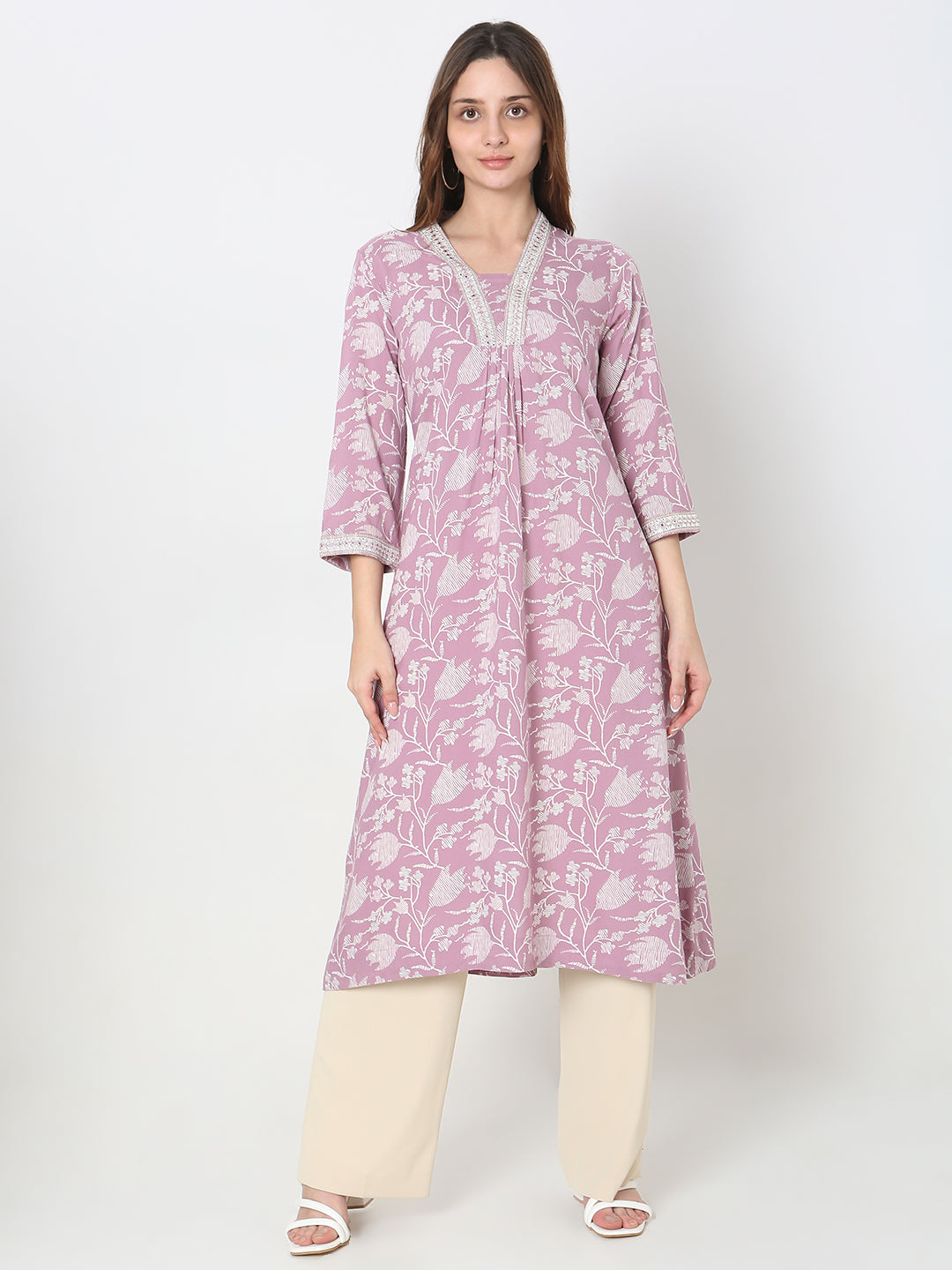 Flare Fit Printed Kurta