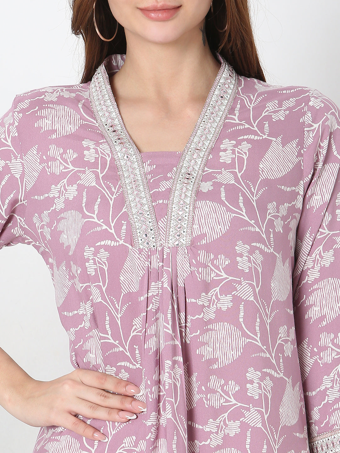 Flare Fit Printed Kurta