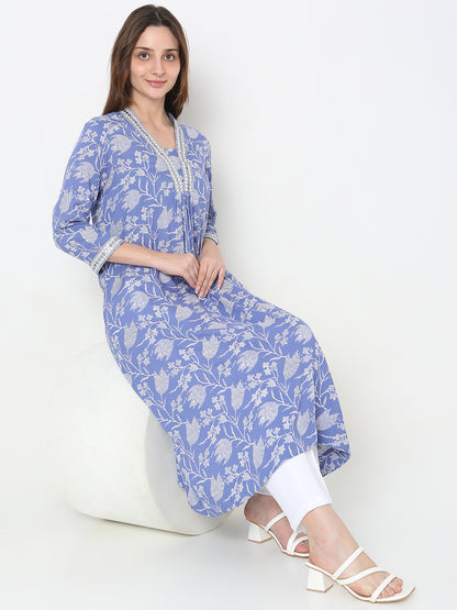Flare Fit Printed Kurta