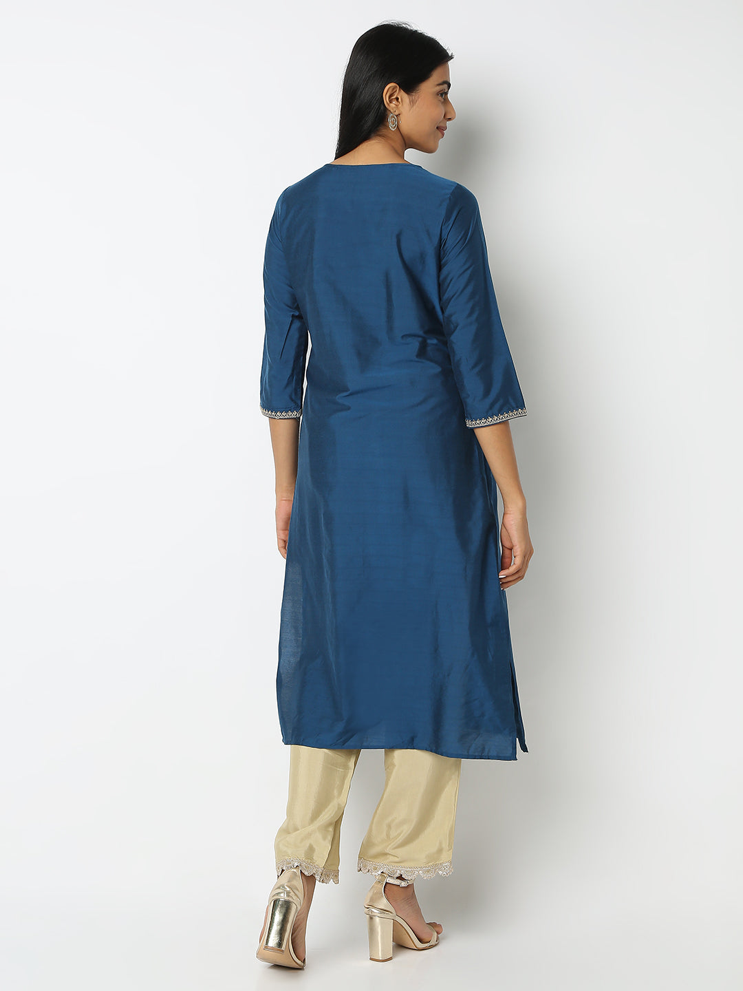 Regular Fit Embellished Kurta
