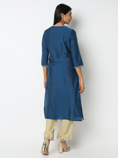 Regular Fit Embellished Kurta