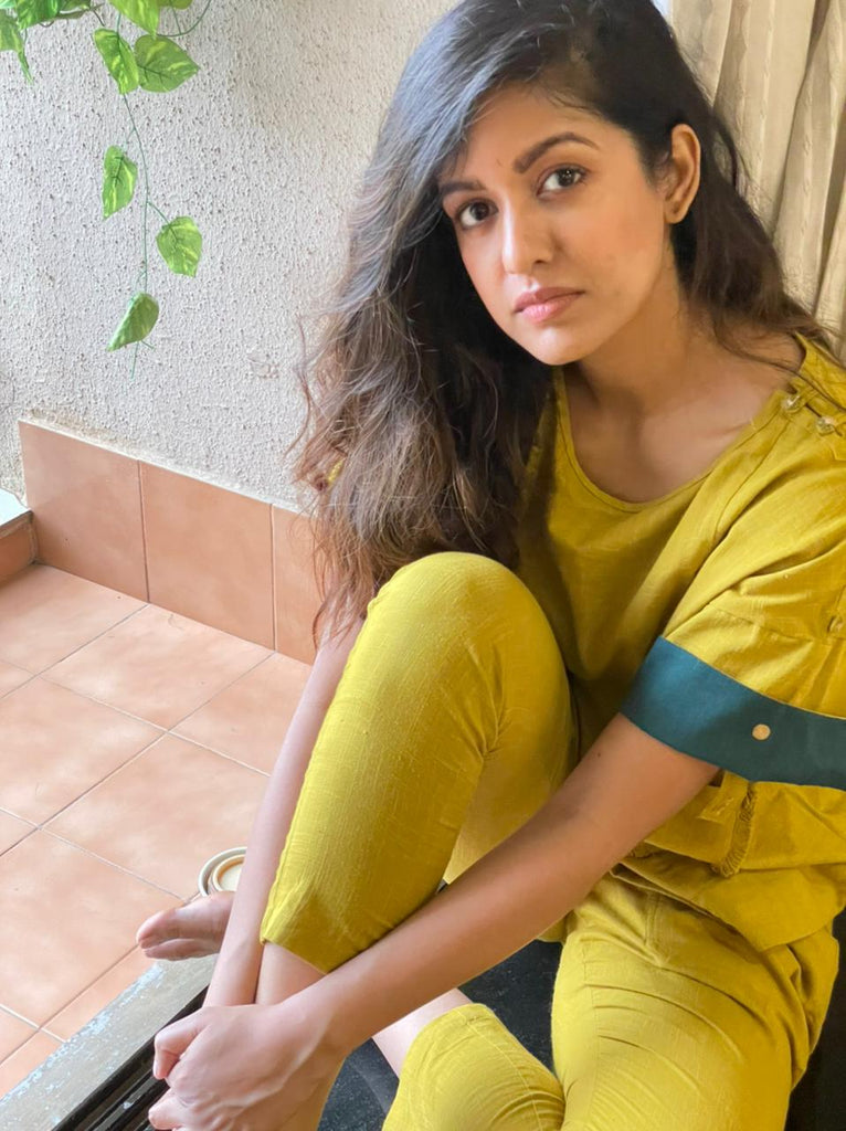 Ishita Dutta in Mustard Box Top